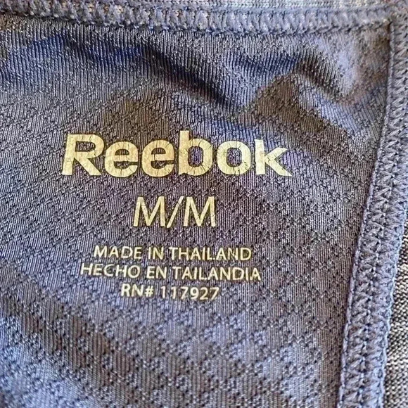 Reebok Heathered Blue, Size Medium Workout Tank Top for Women. - Picture 8 of 11